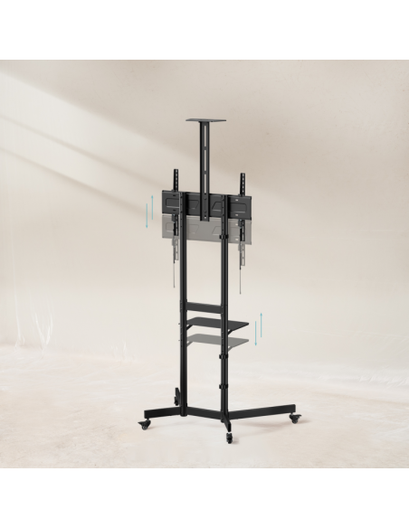 Soporte suelo con ruedas tooq vesa hasta 70 pulgadas 600x400mm max 70kg Soporte suelo con ruedas tooq vesa hasta 70 pulgadas 600x400mm max 70kg