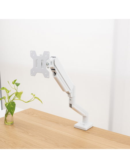 Soporte mesa tooq vesa hasta 34 pulgadas 100x100mm max 10kg blanco