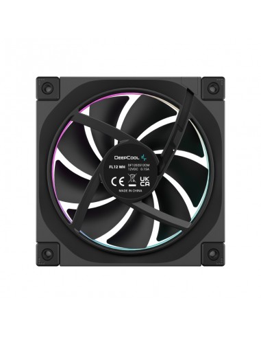 Ventilador caja deepcool fl12 argb 120mm negro