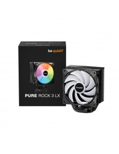 Ventilador disipador cpu bequiet pure rock 3 lx 120mm negro