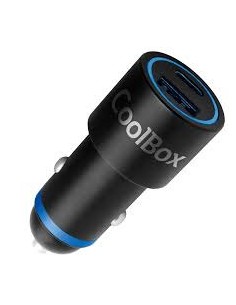 Cargador usb para coche coolbox 45w usb tipo a - usb tipo c