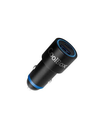 Cargador usb para coche coolbox 45w usb tipo a - usb tipo c