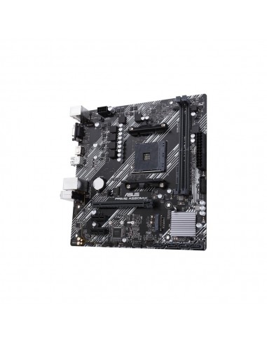Placa base asus amd prime a520m - k socket am4 ddr4 x2 max 64gb 3200 mhz d - sub hdmi matx