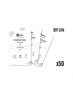Laminas de proteccion frontales qcharx hidrogel essential hd para qx1 lite 50 unidades