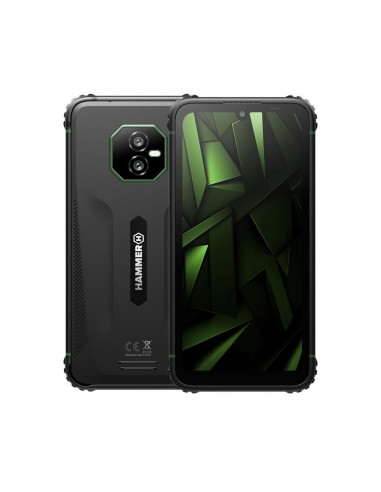 Telefono movil smartphone rugerizado hammer ranger 4g - 6gb - 128gb - 6 pulgadas - negro - verde