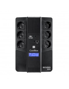 Sai coolbox scudo3 800va lcd 6 enchufes schuko