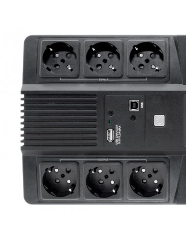 Sai coolbox scudo3 800va lcd 6 enchufes schuko