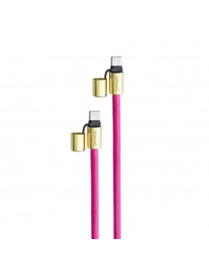 Cable usb tipo c intenso 1.65m - macho - macho - rosa