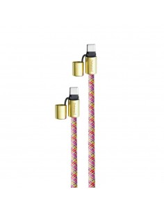 Cable usb tipo c intenso 1.65m - macho - macho - neon mix
