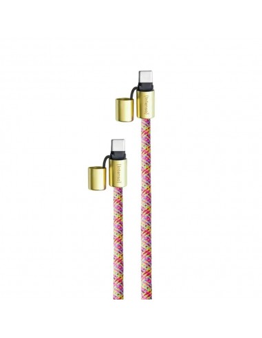 Cable usb tipo c intenso 1.65m - macho - macho - neon mix