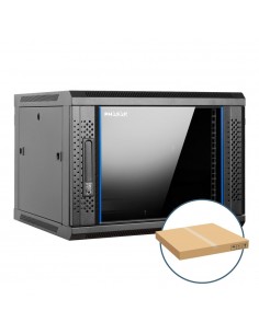 Armario rack mural 19 pulgadas phasak pro 9u 600x450 desmontado (envio flat pack) (incluyen 2 vent bolsa tornilleria)