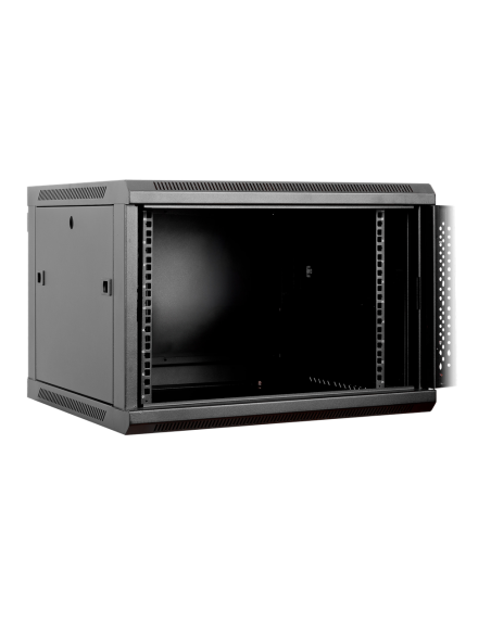 Armario rack mural 19 pulgadas phasak pro 9u 600x450 desmontado (envio flat pack) (incluyen 2 vent bolsa tornilleria)