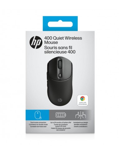 Raton inalambrico hp 400 dual - negro