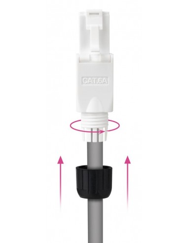 Conector rj45 nanocable utp cat.6a auto - crimpable (10 ud)