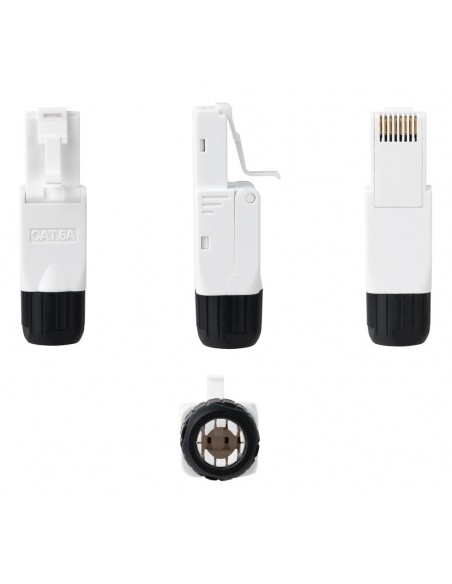 Conector rj45 nanocable utp cat.6a auto - crimpable (10 ud) Conector rj45 nanocable utp cat.6a auto - crimpable (10 ud)