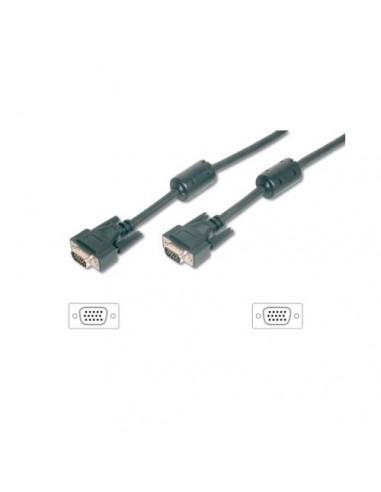 Cable svga equip 3coax macho - macho con ferritas - 15m