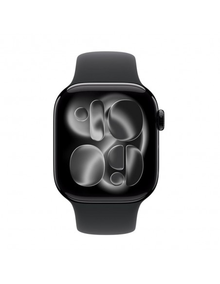 Smartwatch apple watch s11&nbsp;gps + cellular 42mm&nbsp;jet black aluminium case black sport band - s - m