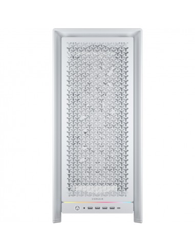 Caja ordenador gaming corsair frame 5000d rs atx cristal templado blanco