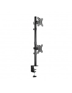 Soporte de mesa tooq 2 x 17 pulgadas - 32 pulgadas db1233tnv - b negro