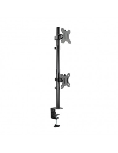 Soporte de mesa tooq 2 x 17 pulgadas - 32 pulgadas db1233tnv - b negro