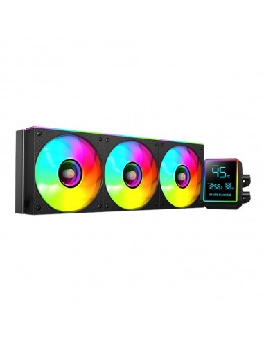 Kit refrigeracion liquida mars gaming mllcdpro360 aio argb 3x 120mm negra