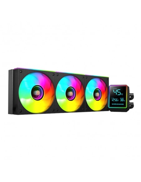 Kit refrigeracion liquida mars gaming mllcdpro360 aio argb 3x 120mm negra