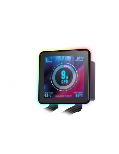 Kit refrigeracion liquida mars gaming mlvisionpro240 argb 2x 120mm negro