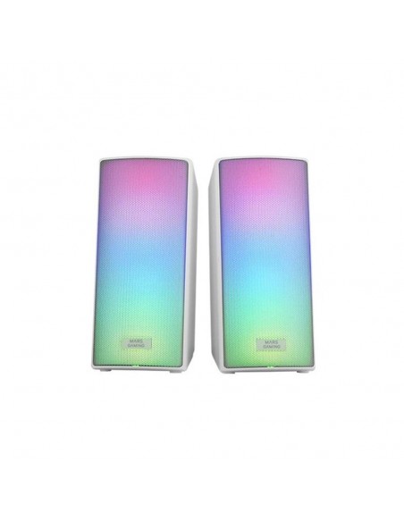 Altavoces mars gaming 2.0 msrgb2 blanco