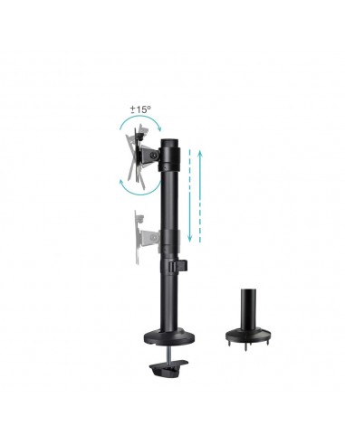 Soporte de mesa tooq 17 pulgadas - 32 pulgadas db1131tn - b negro