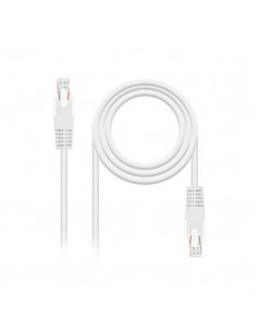 Cable red nanocable latiguillo rj45 utp cat6 2m blanco