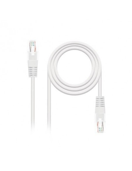 Cable red nanocable latiguillo rj45 utp cat6 2m blanco