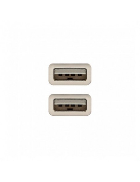 Cable usb(a) 2.0 a usb(a) 2.0 nanocable 2m beige macho a macho Cable usb(a) 2.0 a usb(a) 2.0 nanocable 2m beige macho a macho
