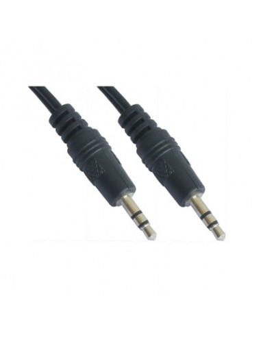 Cable audio estereo jack 3.5mm nanocable 5m - macho - macho - negro