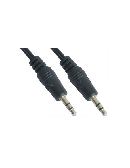 Cable audio estereo jack 3.5mm nanocable 5m - macho - macho - negro