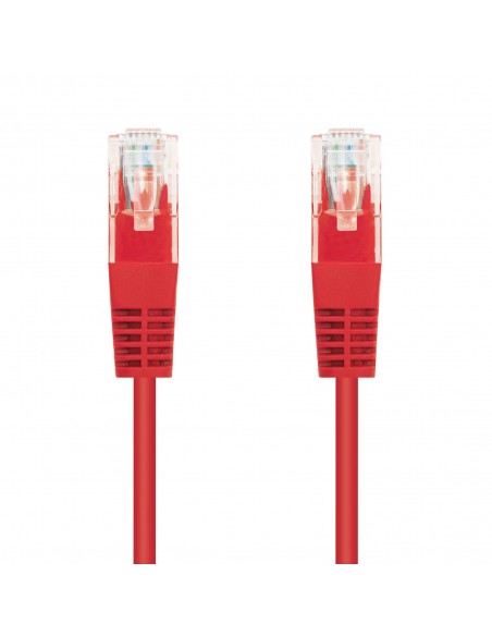 Latiguillo cable red utp cat.6 rj45 nanocable 0.25m rojo Latiguillo cable red utp cat.6 rj45 nanocable 0.25m rojo