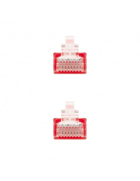 Latiguillo cable red utp cat.6 rj45 nanocable 0.25m rojo Latiguillo cable red utp cat.6 rj45 nanocable 0.25m rojo