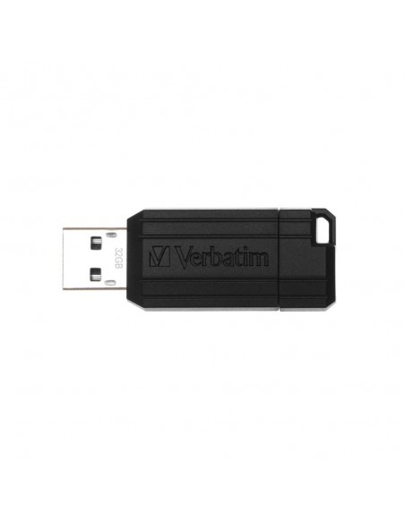 Memoria usb 2.0 verbatim pinstripe 32gb negro