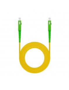 Cable de fibra optica nanocable sc - apc a sc - apc monomodo simplex lszh - amarillo - 3 m
