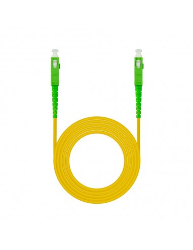 Cable de fibra optica nanocable sc - apc a sc - apc monomodo simplex lszh - amarillo - 3 m