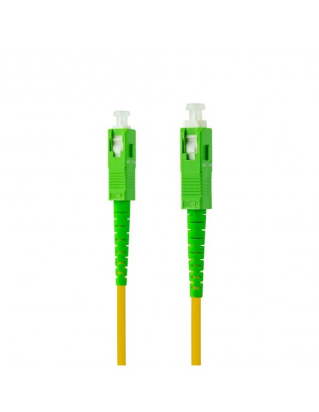 Cable de fibra optica nanocable sc - apc a sc - apc monomodo simplex lszh - amarillo - 3 m