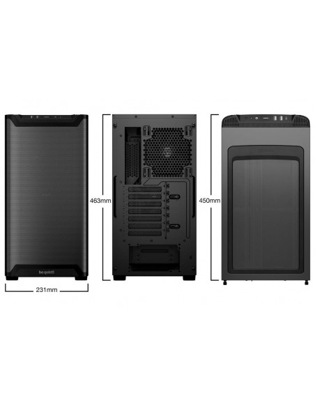 Caja ordenador bequiet pure base airflow 501 atx negra