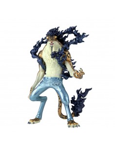 Figura banpresto one piece king of artist rob lucci awakening - special ver. -
