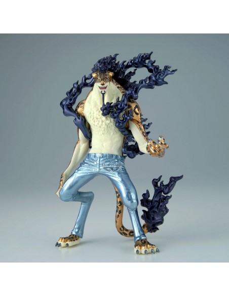 Figura banpresto one piece king of artist rob lucci awakening - special ver. - Figura banpresto one piece king of artist rob lucci awakening - special ver. -