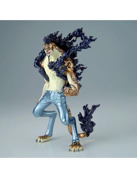 Figura banpresto one piece king of artist rob lucci awakening - special ver. - Figura banpresto one piece king of artist rob lucci awakening - special ver. -