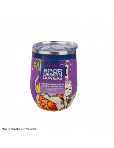 Taza de viaje isotermica cinereplicas kpop demon hunters rumi superstar flavor