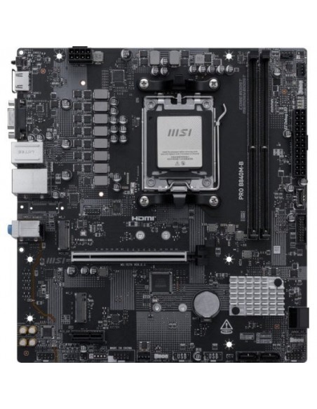 Placa base msi am5 pro b840m - b ddr5 matx Placa base msi am5 pro b840m - b ddr5 matx