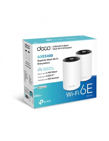 Wifi mesh tp - link deco xe75 axe5400 pack 2 unidades