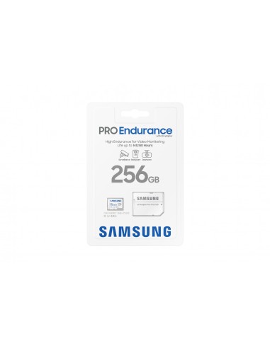 Tarjeta memoria micro sd samsung 256gb pro endurance clase 10 c - a