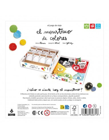 Juego de mesa el monstruo de colores