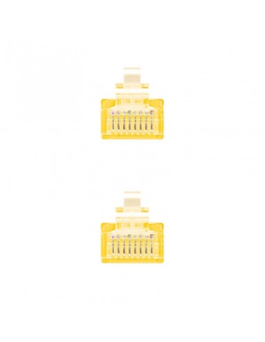 Latiguillo cable red utp cat.6 rj45 nanocable 0.30m amarillo